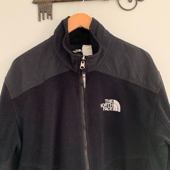 The North Face zip up men’s large black fleece Gore Windstopper - Picture 2 of 8